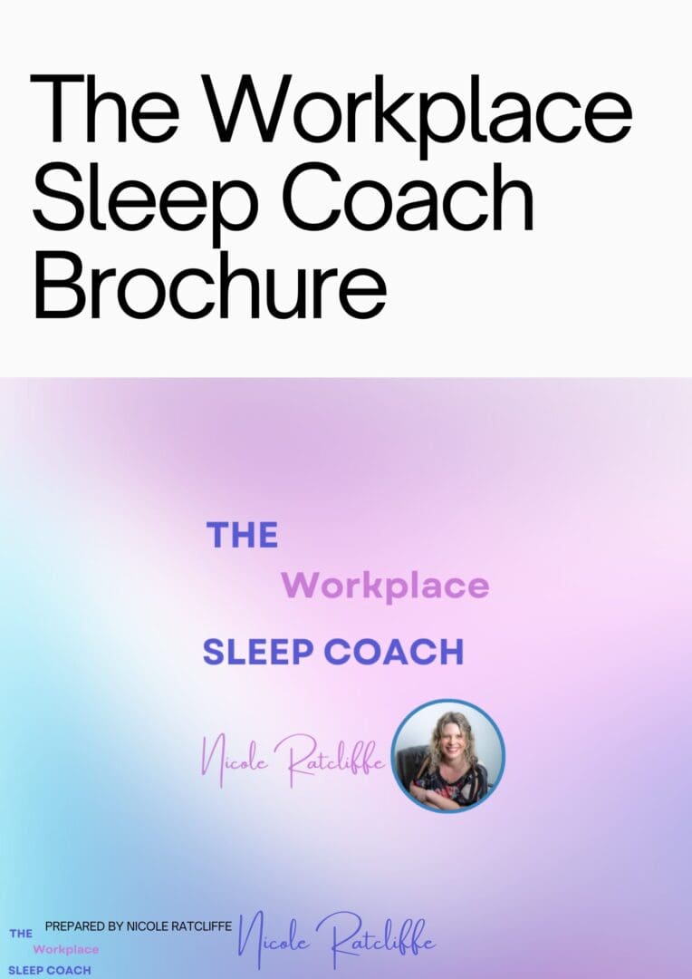 The Workplace Sleep Coach Brochure